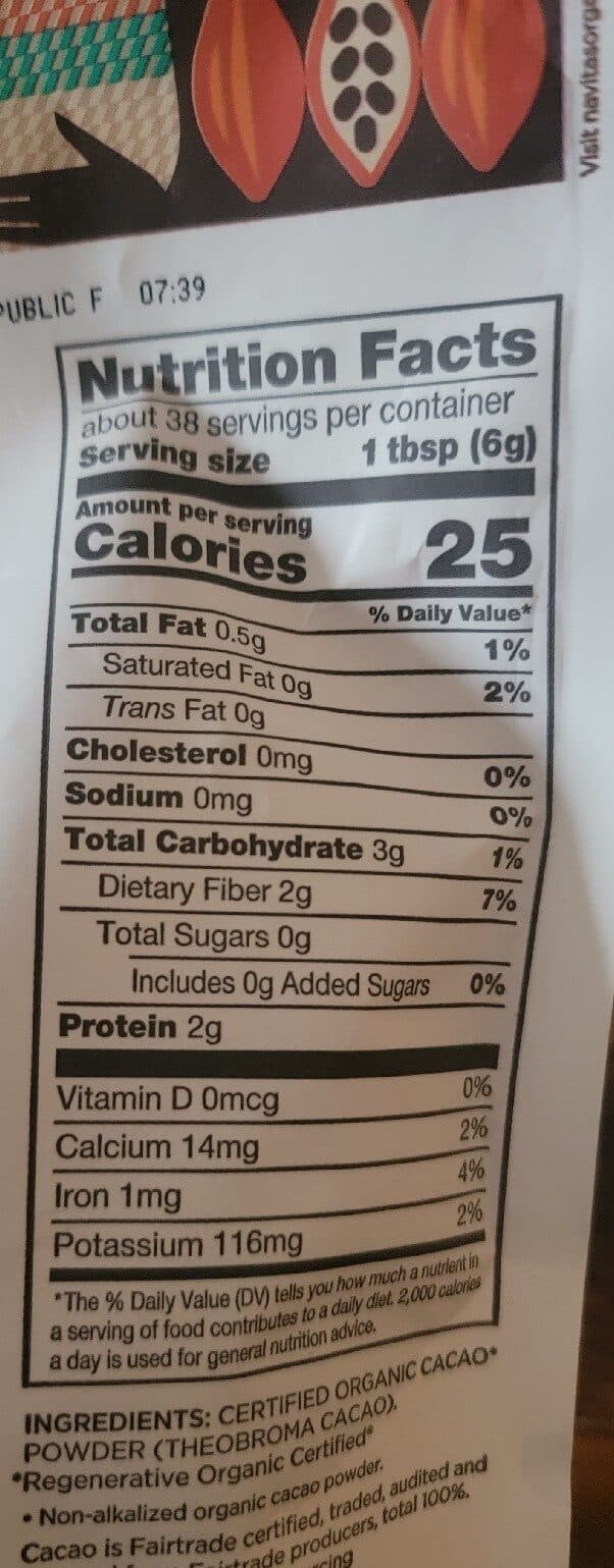 Navitas Organics Organic Cacao Powder packshot