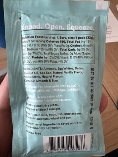 RX Rx nut butter vanilla almond butter packshot