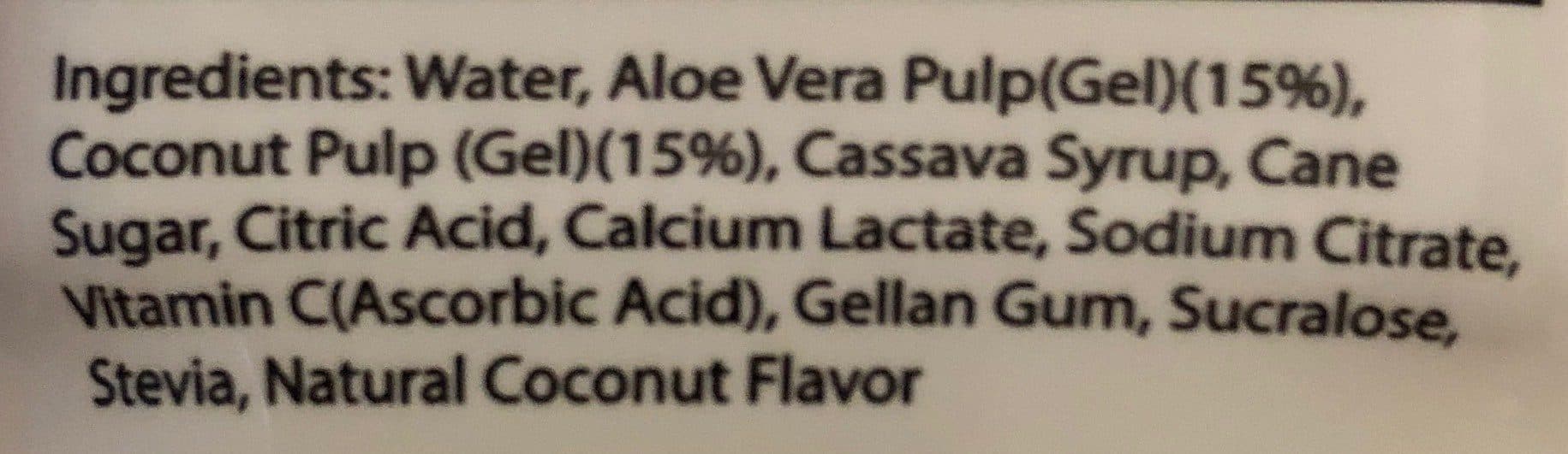 Open Food Facts Very vera Coconut Aloe drink packshot
