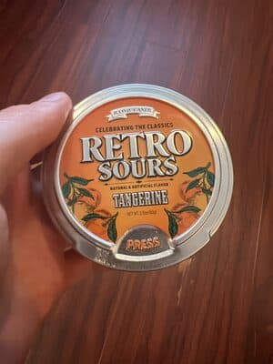 Iconic Candy Retro Sours Tangerine packshot