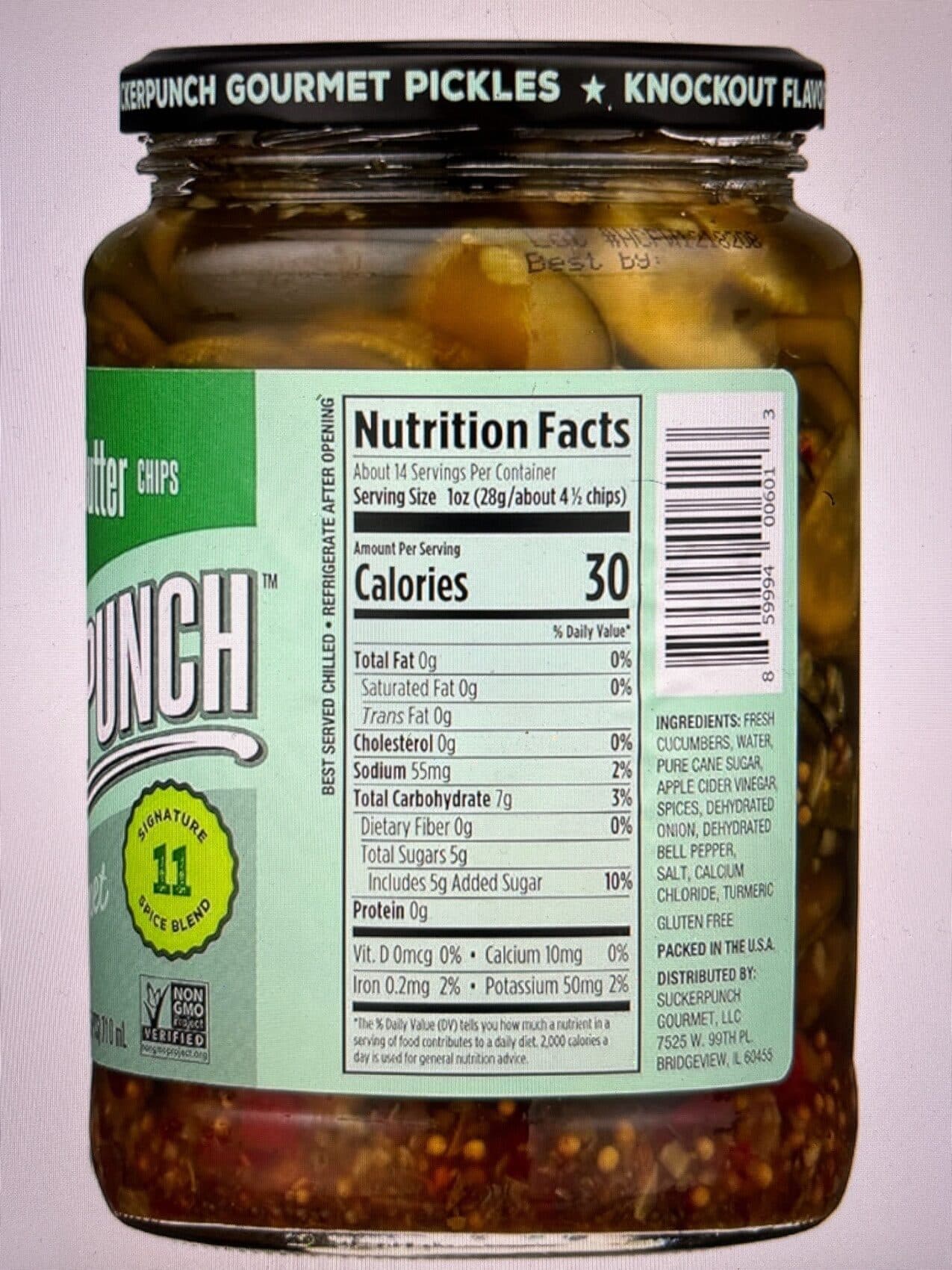 Suckerpunch Sweet Spiced Bread & Butter Pickle Chips packshot