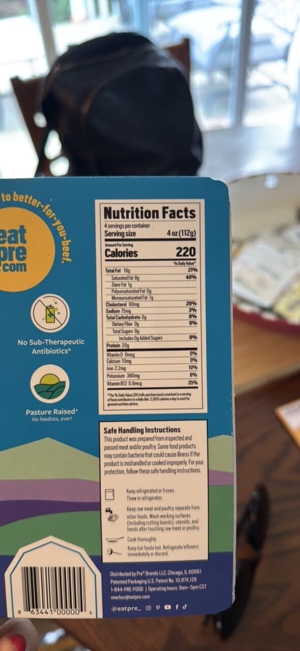 Pre 100% Grass Fed & Finished Ground Beef packshot