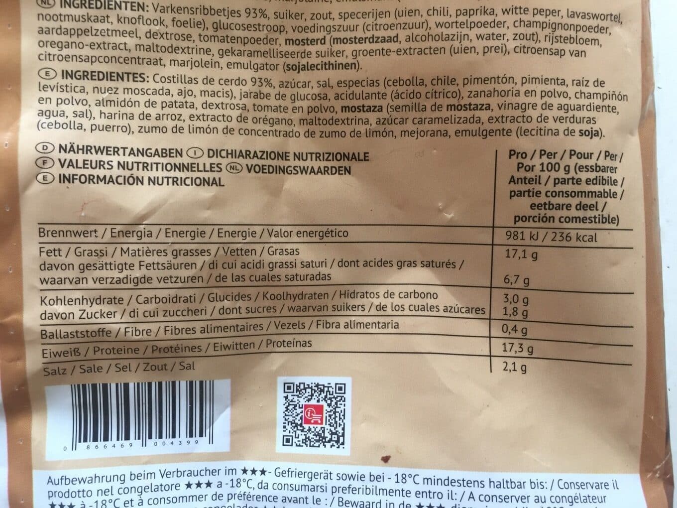 Bofrost Spare Ribs Von Bofrost packshot