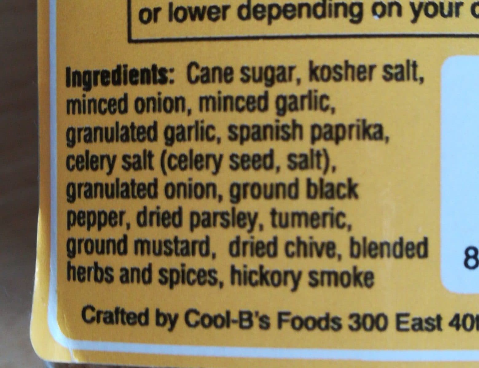 Open Food Facts Northern sweet rub packshot