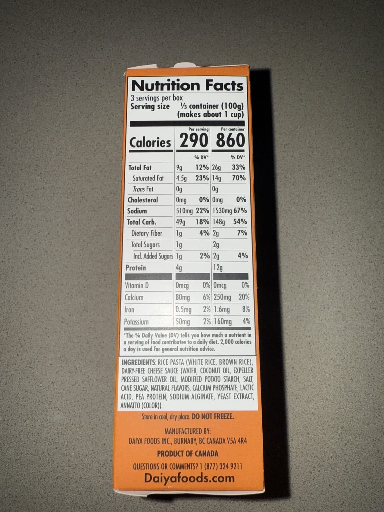Daiya Dairy-Free Cheddar Mac & Cheese packshot
