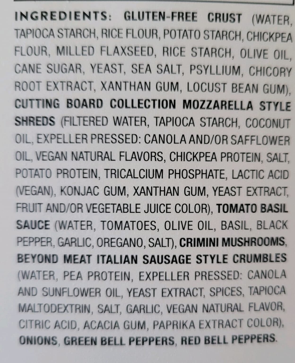 Daiya GLUTEN-FREE THIN CRUST PIZZA SUPREME packshot