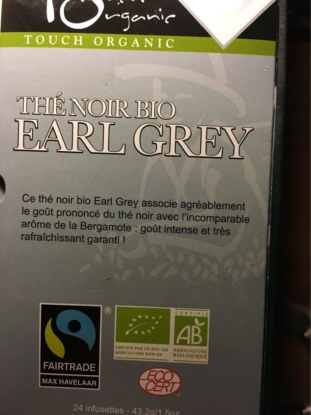 Touch Organic Touch Organic Thé Noir Earl Grey Bio packshot