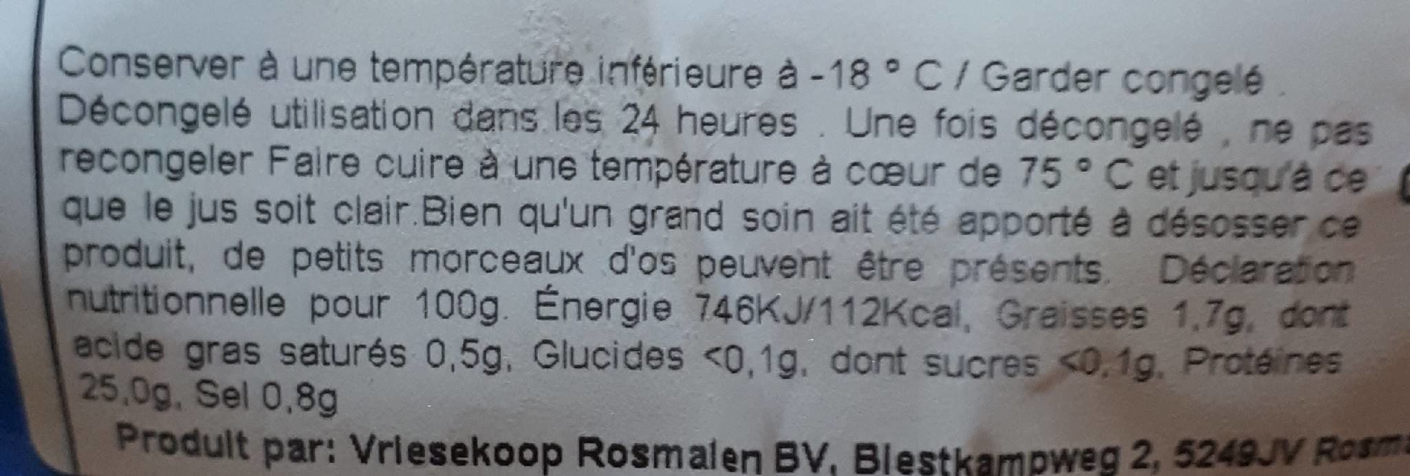 Vriesekoop Blanc de poulet packshot