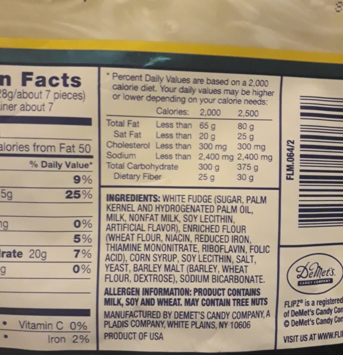 Flipz White Fudge Covered Pretzels packshot