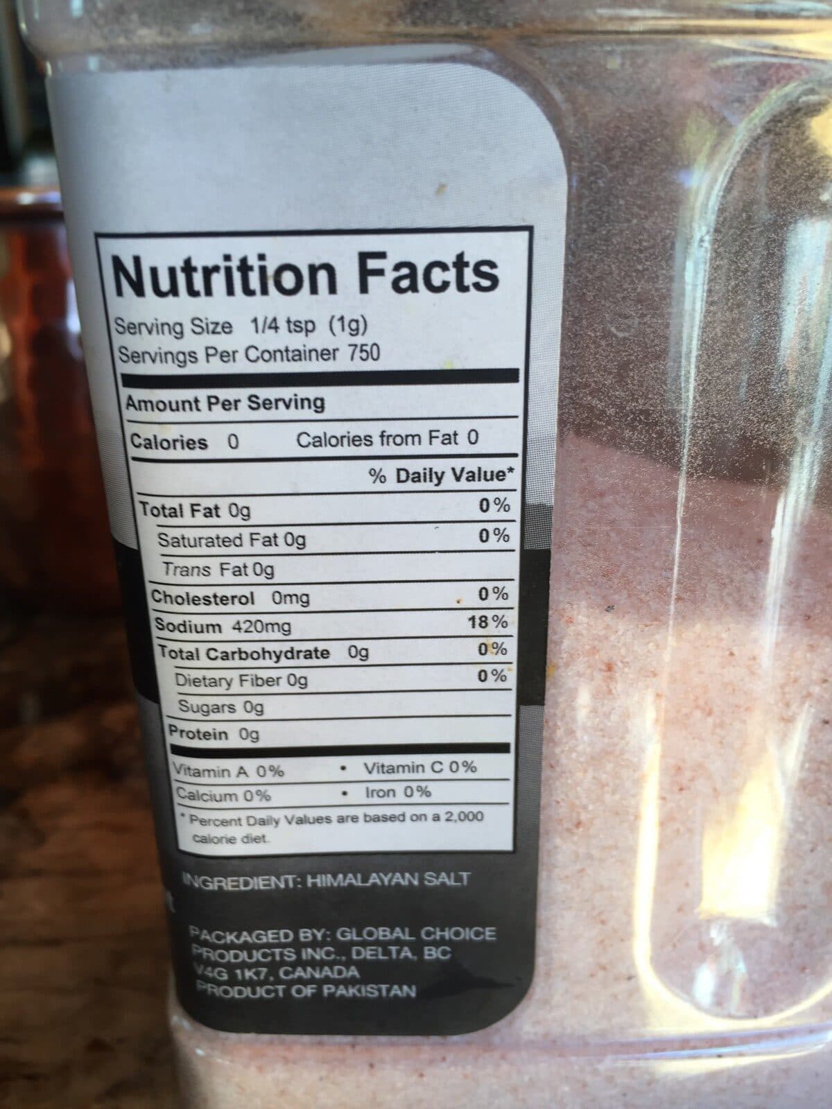 Open Food Facts Pure himalayan salt packshot