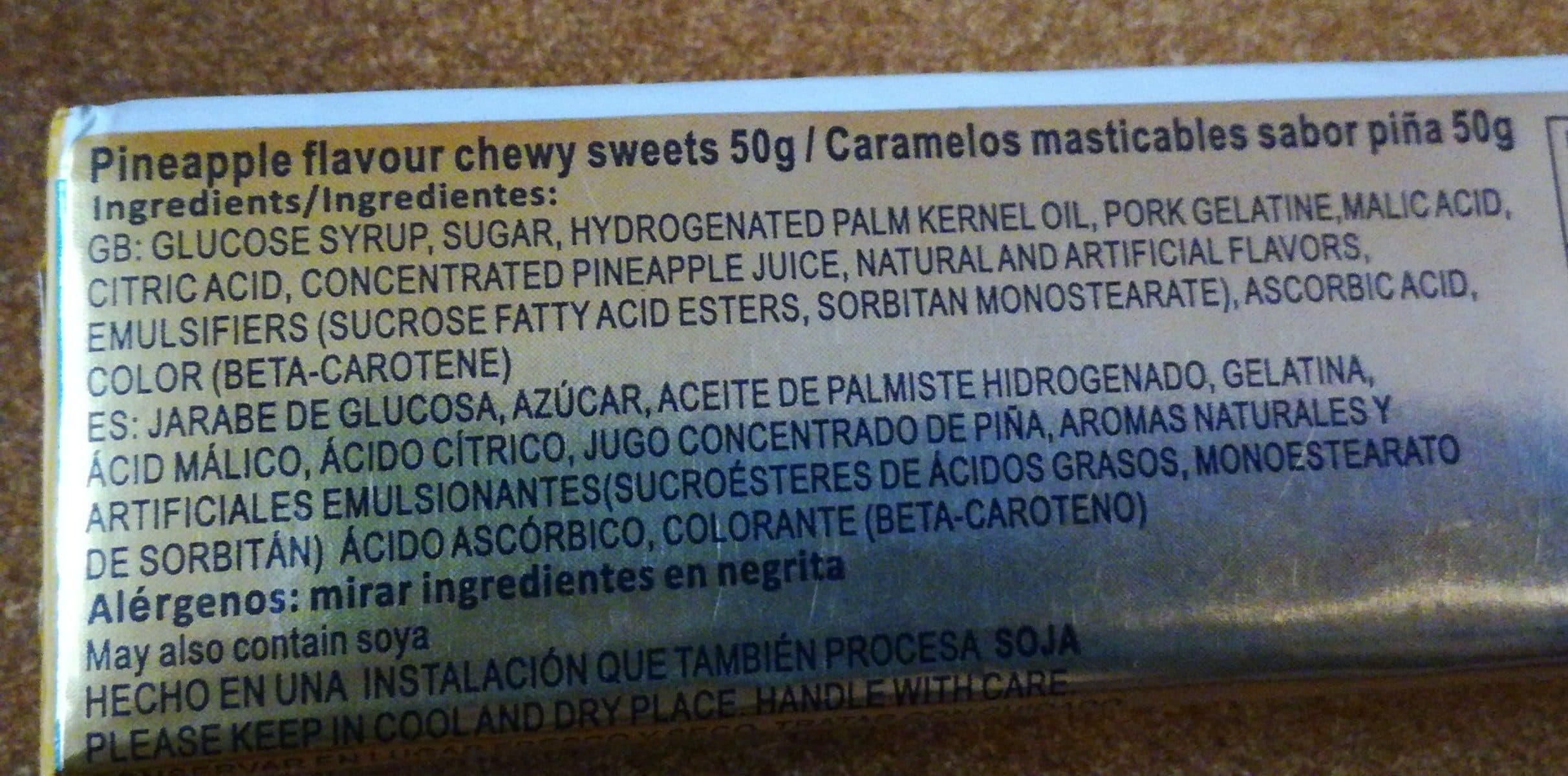 Morinaga Hi-chew pineapple packshot