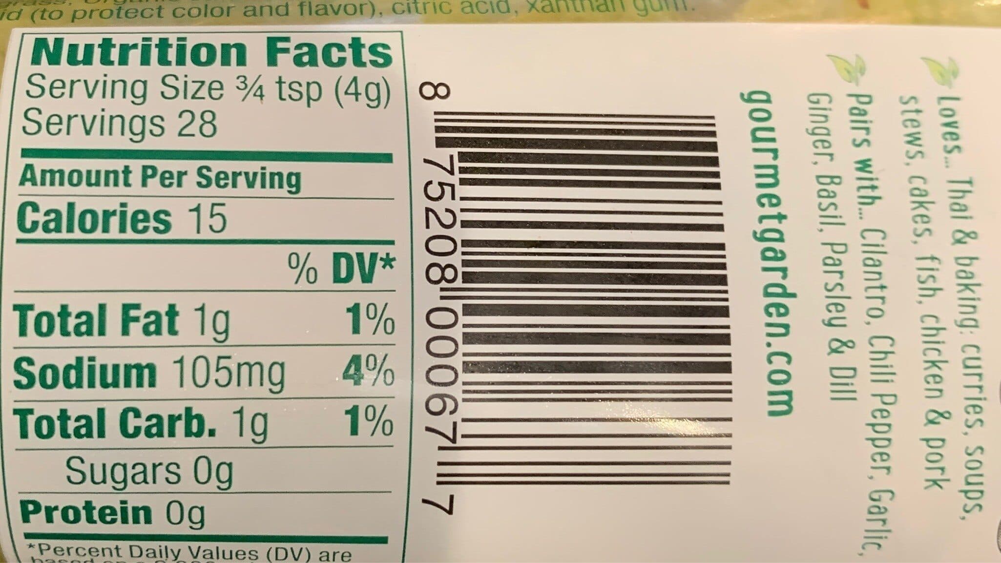 Gourmet Garden Lemongrass stir-in paste packshot