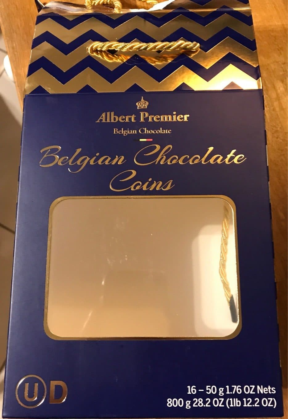 Albert Premier Belguim Chocolate Coins packshot