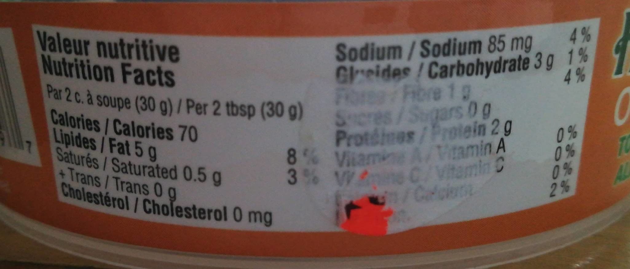 Open Food Facts Hummus Original packshot