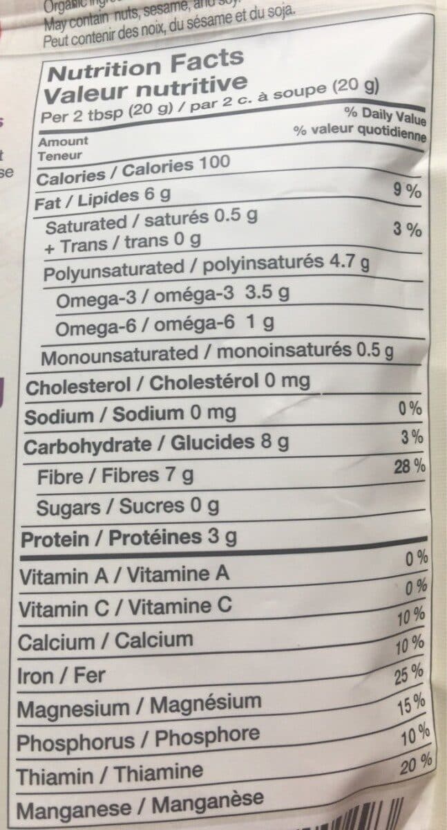 PRANA chia white whole packshot