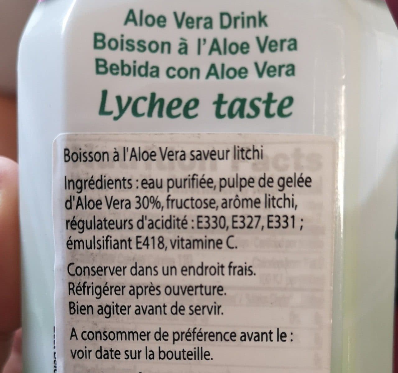 T’best Aloe litchi taste packshot