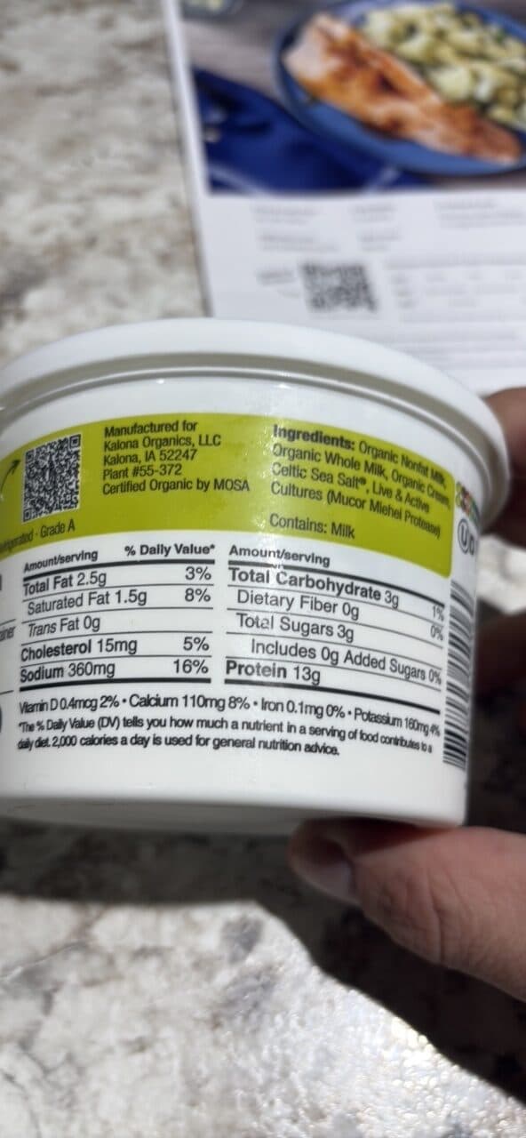 Kalona SuperNatural Organic Lowfat Milk Cottage Cheese packshot