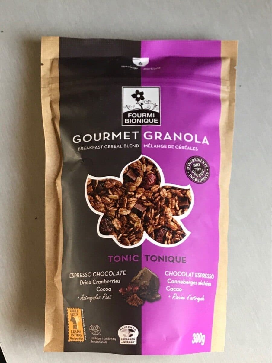 Open Food Facts Gourmet granola tonique packshot
