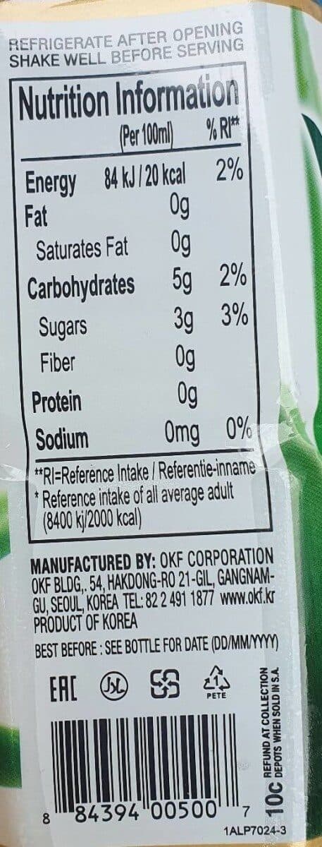 Open Food Facts Aloe drink pineapple packshot