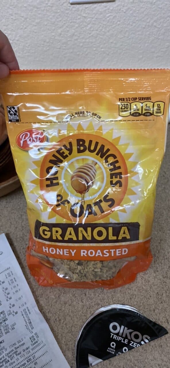 Post Honey Bunches of Oats Granola Honey Roasted packshot