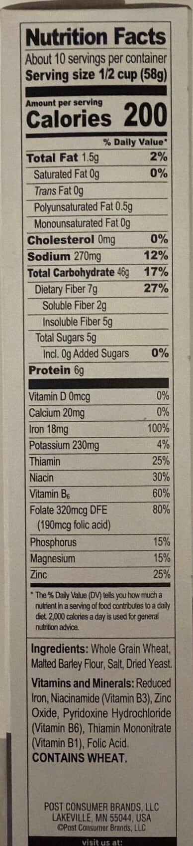 Post Post grape-nuts cereal packshot