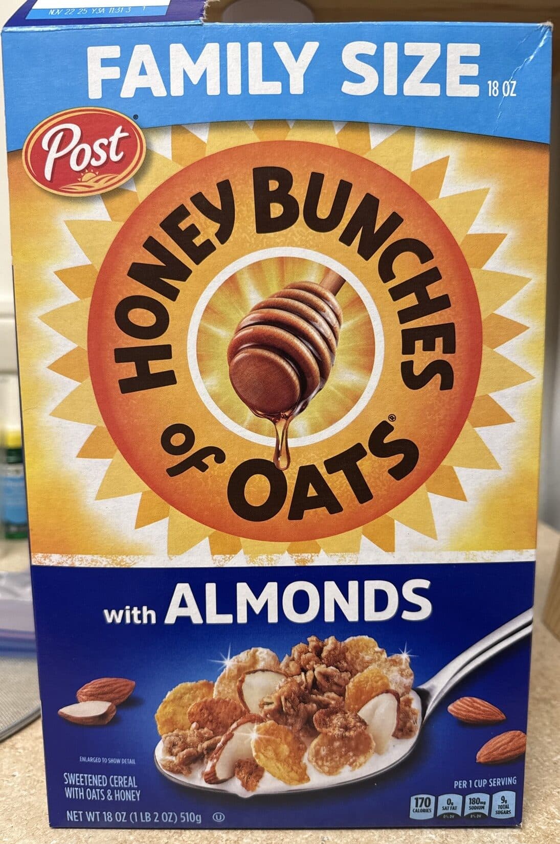 Post Honey Bunches of Oats with Almonds packshot