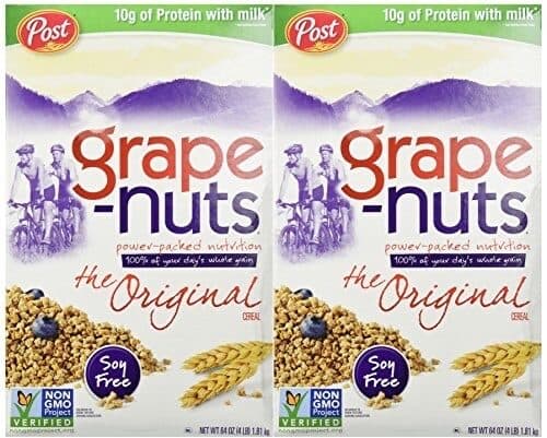 Post grape-nuts cereal packshot