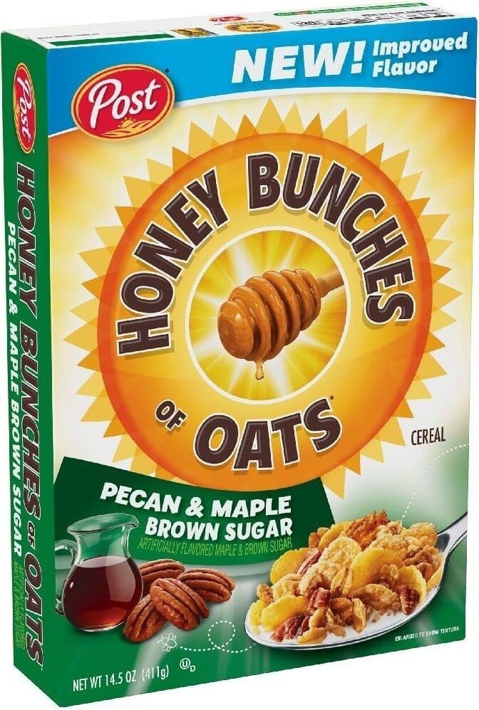 POST Honey bunches of oats pecan & maple brown sugar packshot