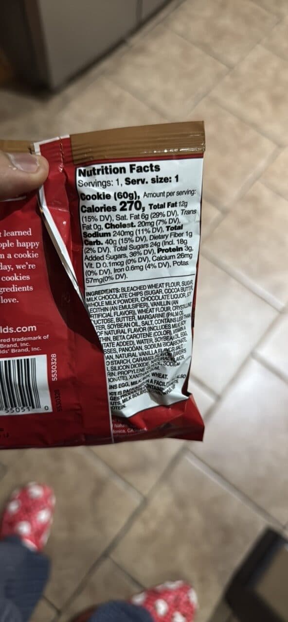 Mrs. Fields Fields Cookie packshot