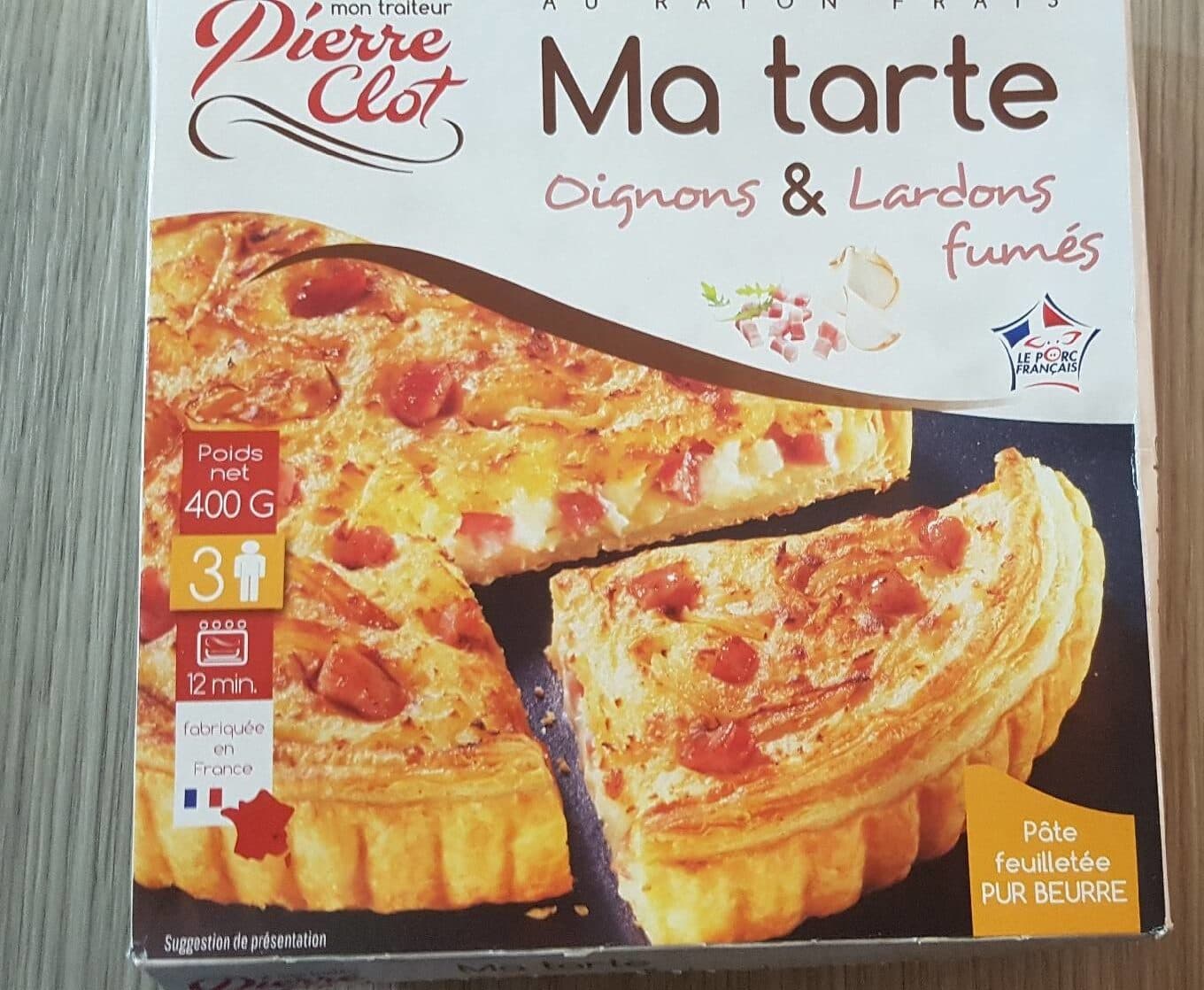 Mon Traiteur Pierre Clot Ma tarte oignon & lardons fumés packshot