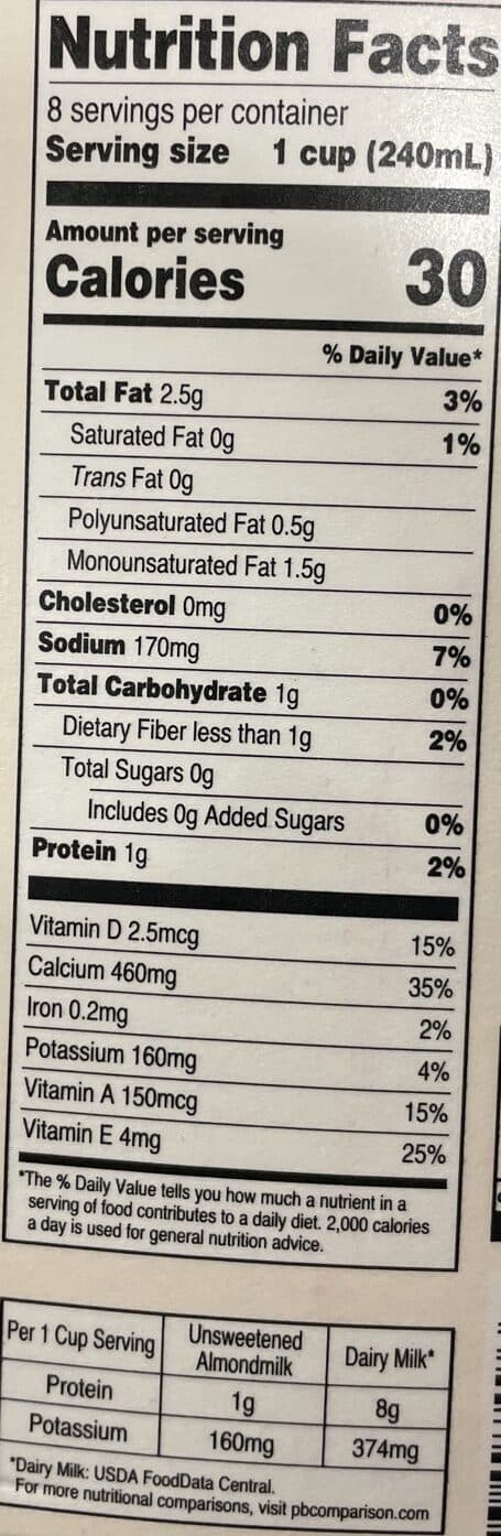Meijer Almondmilk packshot