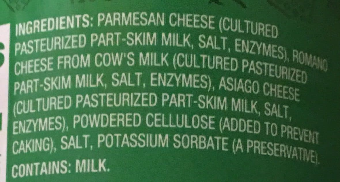 Meijer Parmesan Romano & Asiago Grated Cheeses packshot