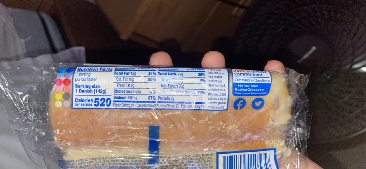 Hostess Danish with Icing Berries & Cream Cheese packshot