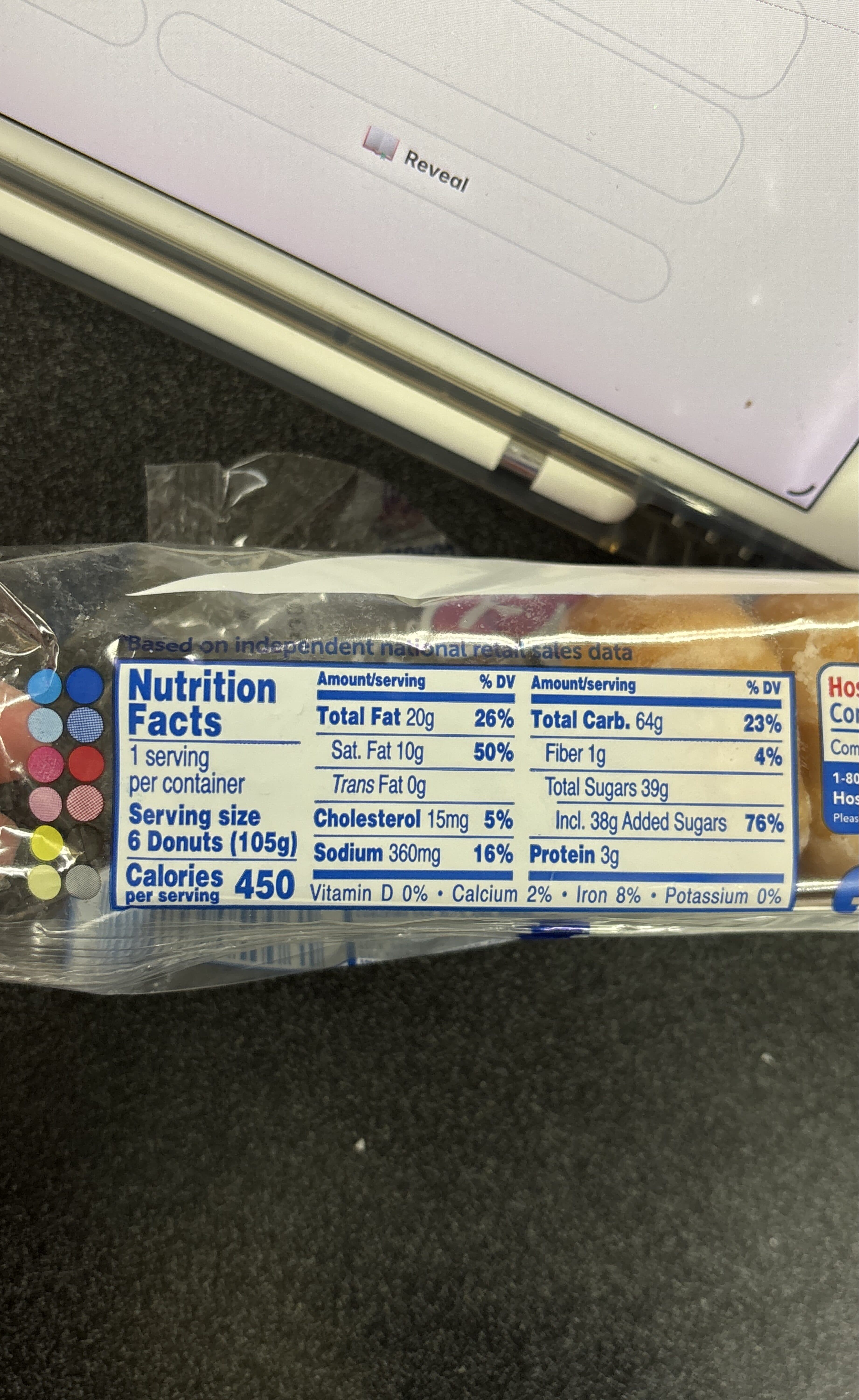 Hostess donettes Glazed packshot