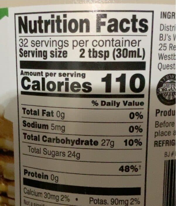 Wellsley Farms Organic 100% pure mapple syrup packshot