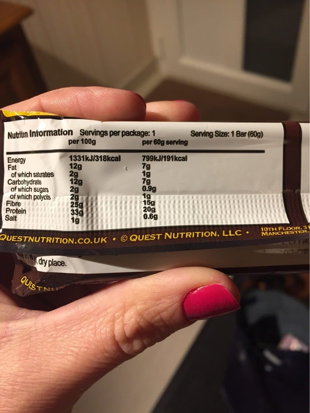 Quest Nutrition Llc Quest Bar Brownie packshot
