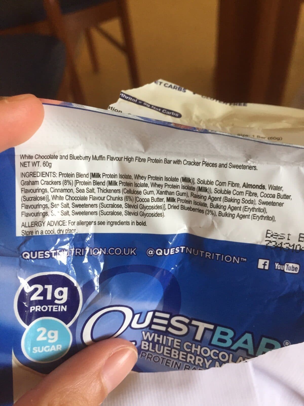 Quest Questbar Blueberry Muffin 60 G packshot