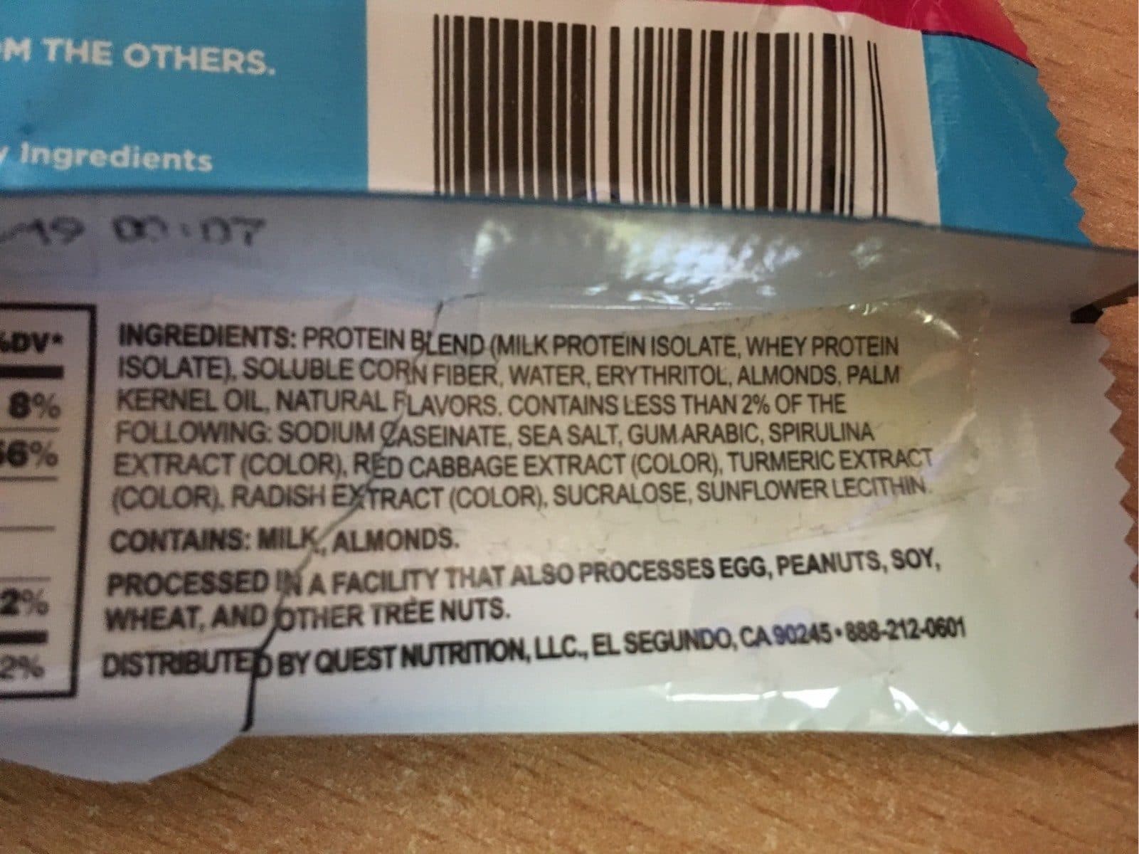 Quest Birthday Cake Protein Bar packshot