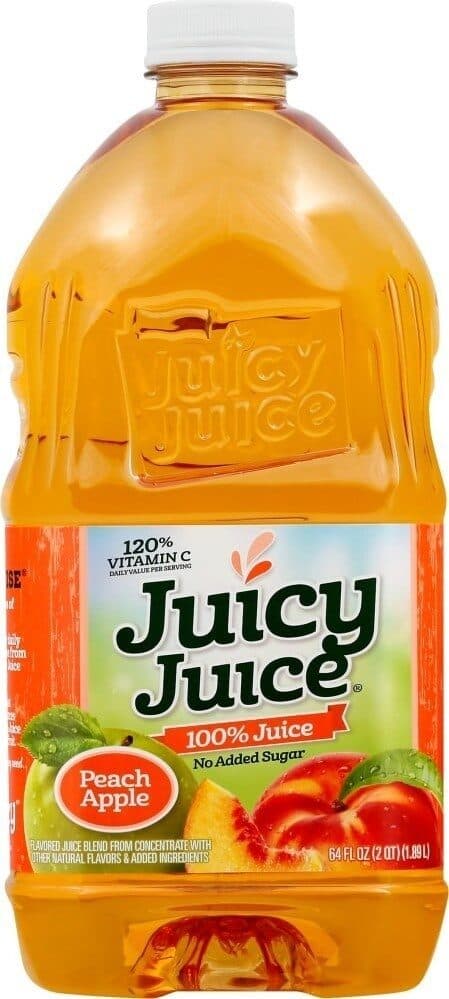 Juicy Juice Peach apple juice packshot