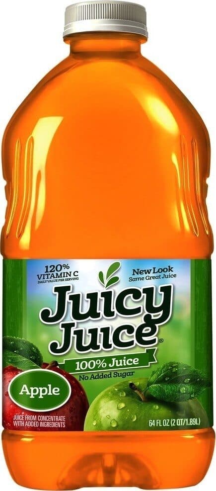 Juicy Juice Apple juice bottle packshot