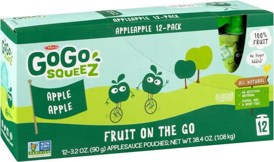 GoGo SqueeZ Apple Apple Fruit On The Go packshot