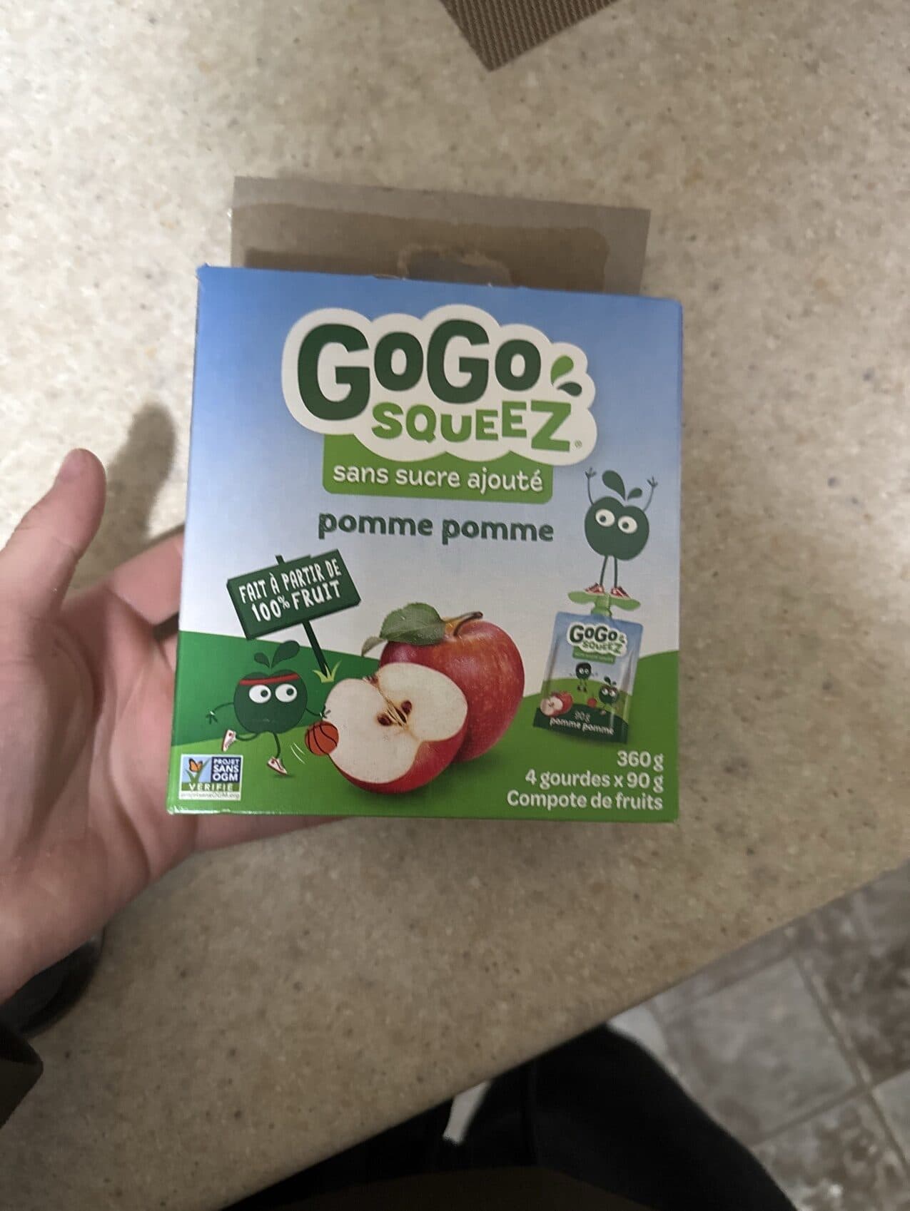 GoGo SqueeZ Apple Apple Fruit Sauce packshot