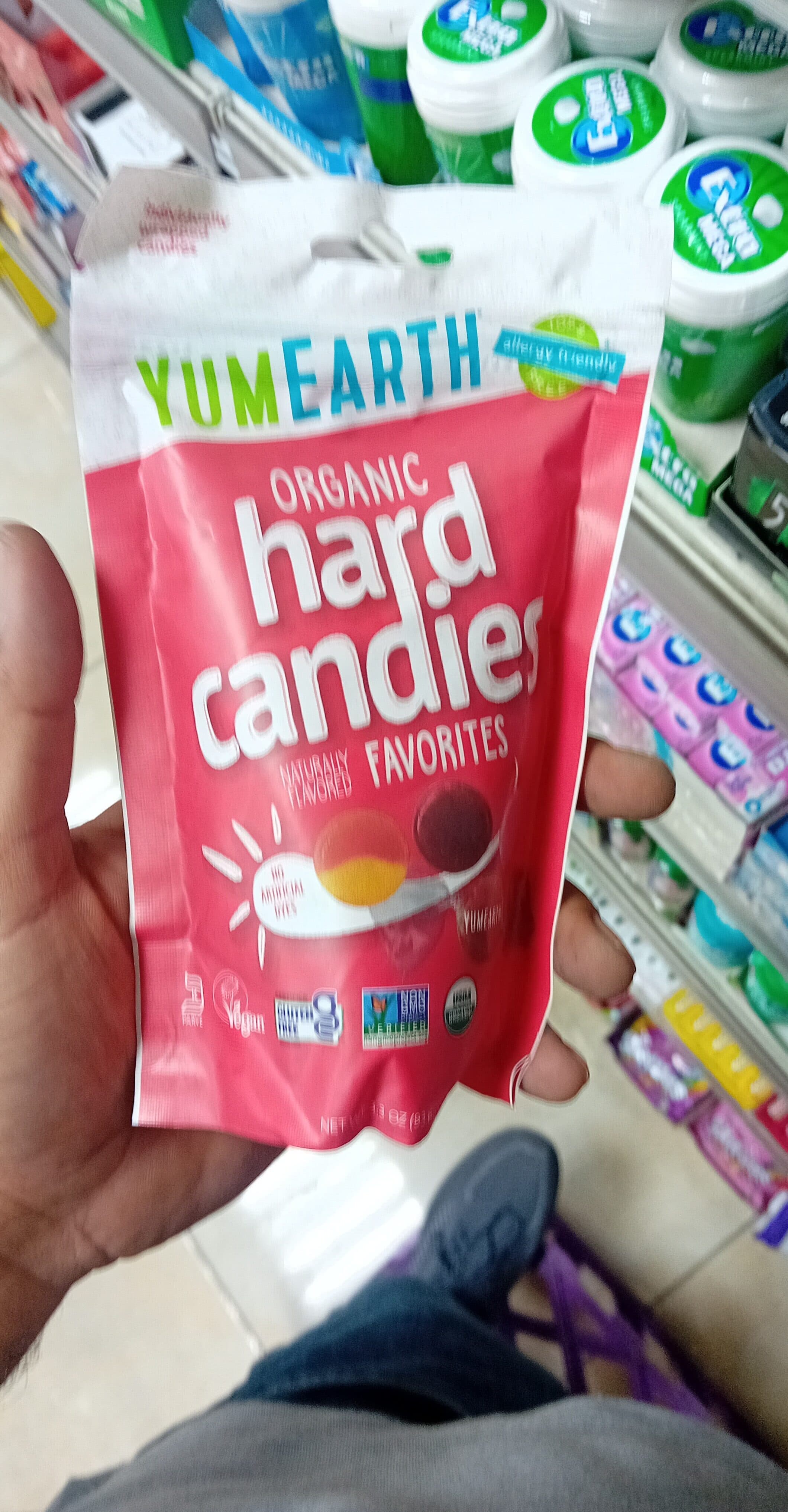 USDA ORGANIC Organic Hard Candies Favorite Fruits - Pomegranate Pucker, Mango Tango, Wet-Face Watermelon, Perfectly Peach packshot