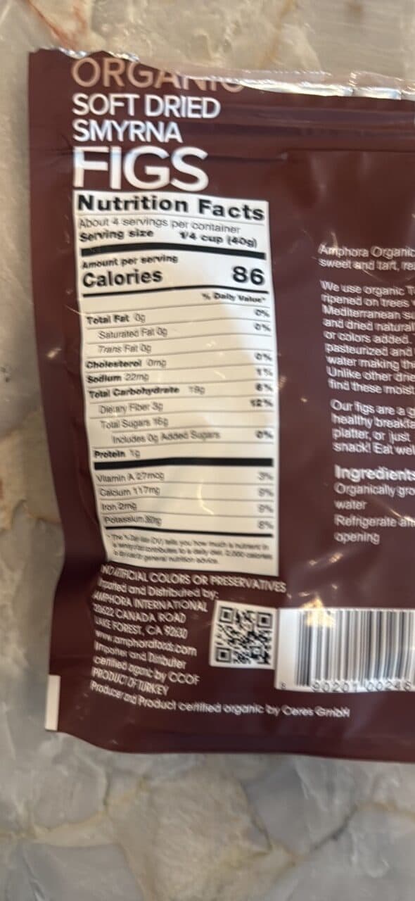 Amphora Organic Soft Dried Smyrna Figs packshot