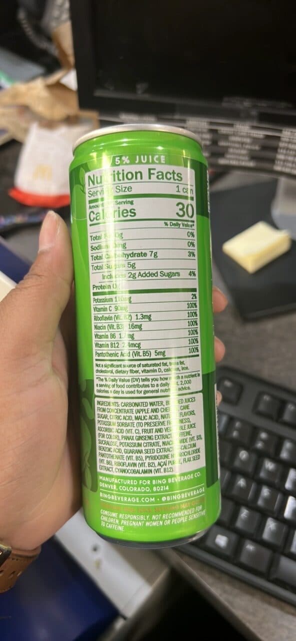 Bing Bing CRISP Energizing Juice Beverage packshot