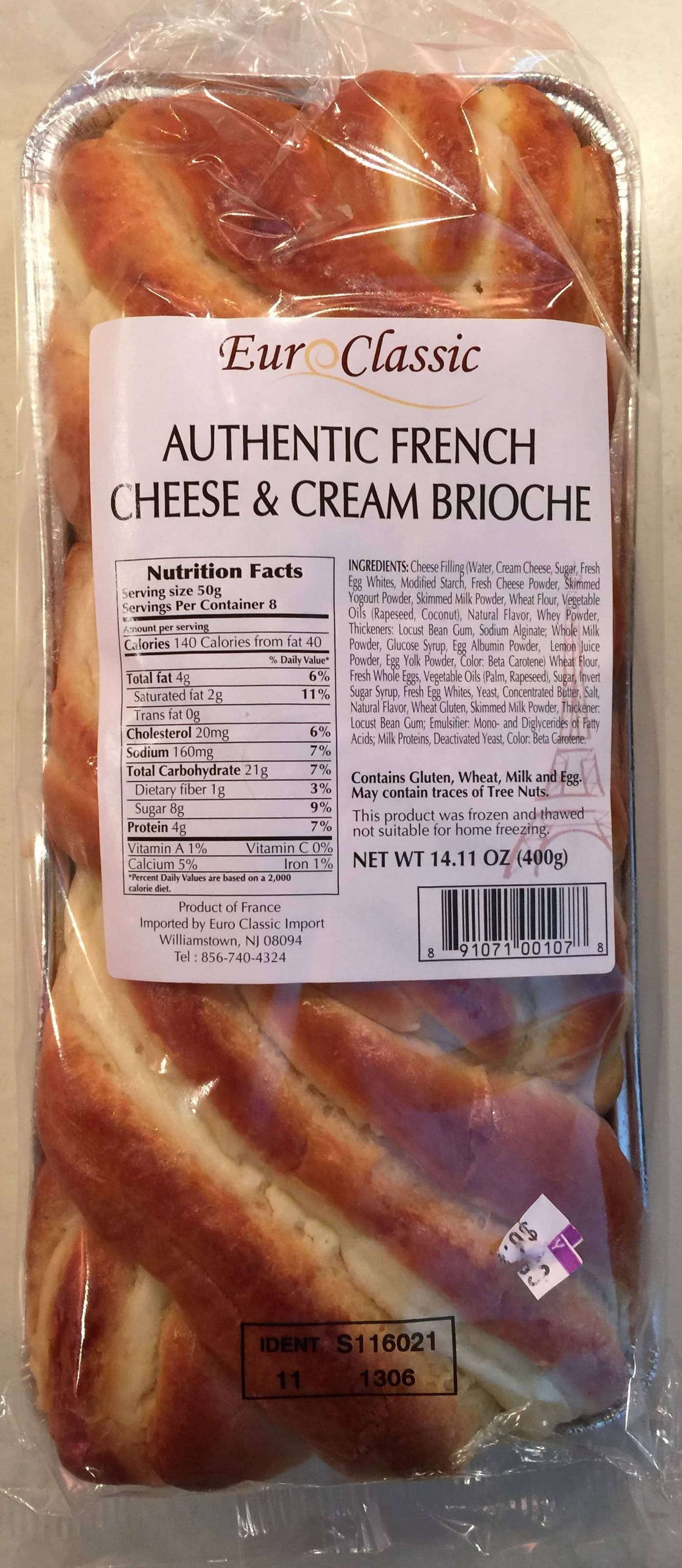 Euro Classics Euro classic imports, authentic french cheese & cream brioche packshot