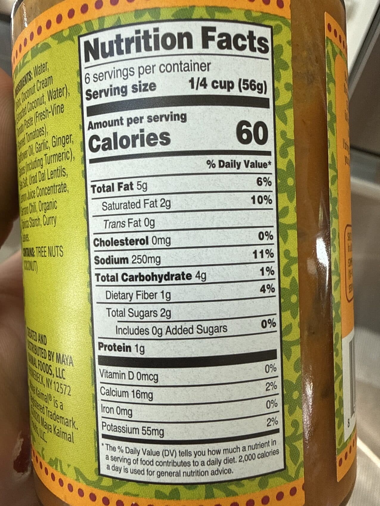 Maya Kaimal Madras curry indian simmer sauce packshot