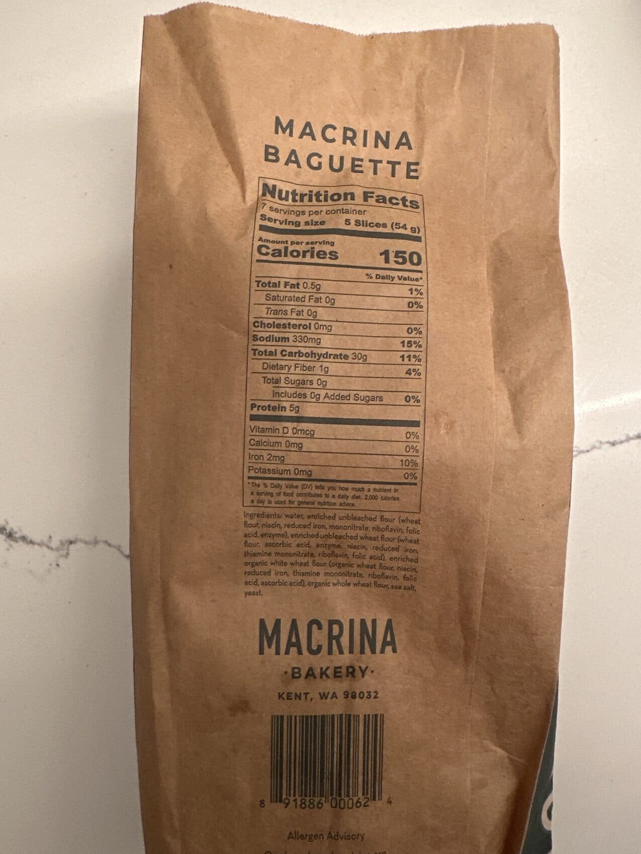 Macrina Bakery Macrina Baguette packshot
