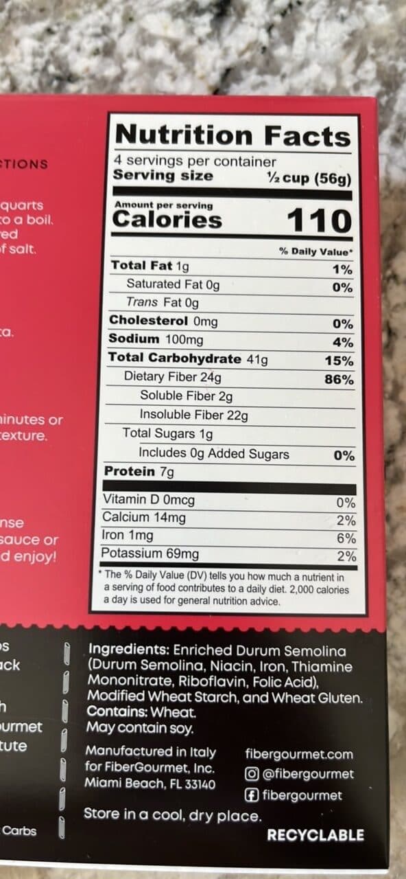 fiber gourmet Light Penne packshot