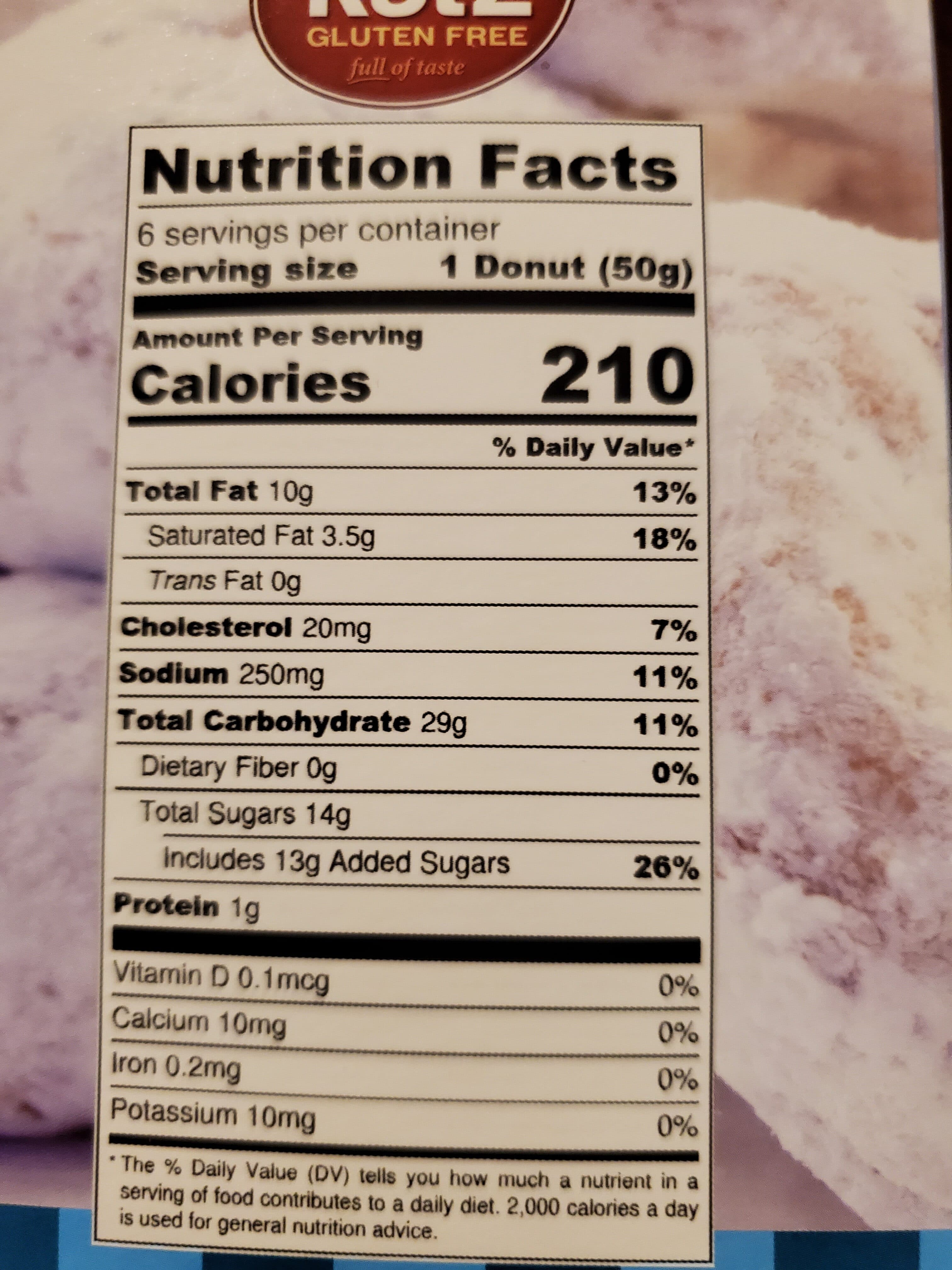 Gluten Free Bake Shoppe Inc. Powdered Donuts packshot